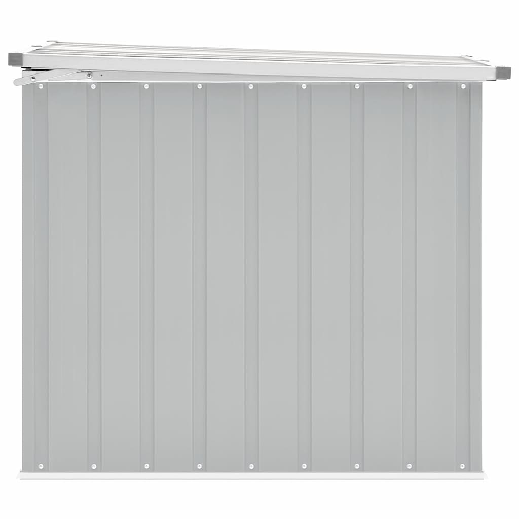 Caixa de arrumação para jardim 149x99x93 cm cinzento - Image 4