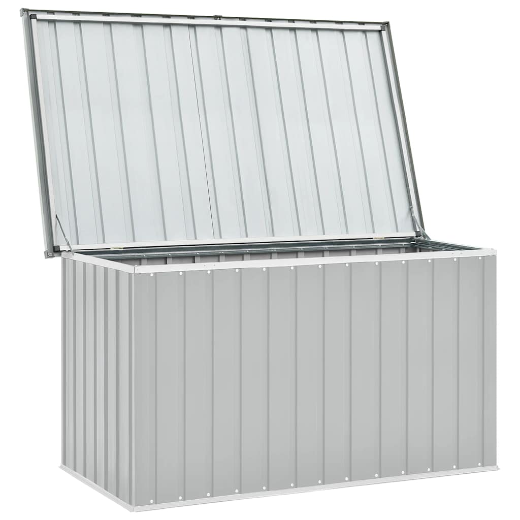 Caixa de arrumação para jardim 149x99x93 cm cinzento - Image 6