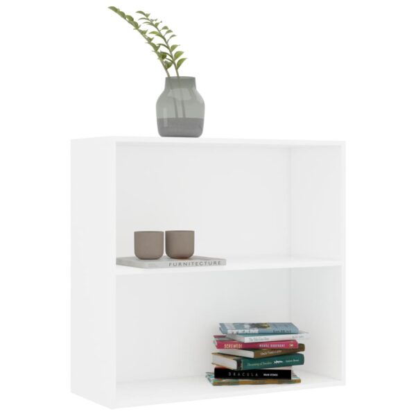 Estante com 2 prateleiras 80x30x76,5cm derivados madeira branco - Image 2