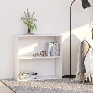 Estante com 2 prateleiras 80x30x76,5cm derivados madeira branco