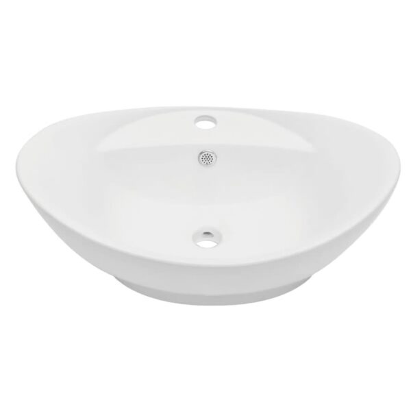 Conjunto de móveis de casa banho 2 peças cerâmica cor carvalho - Image 2