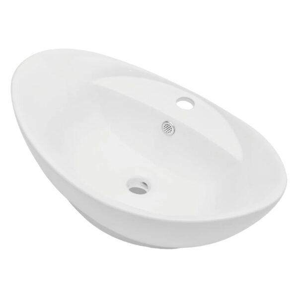 Conjunto de móveis de casa banho 2 peças cerâmica cor carvalho - Image 4