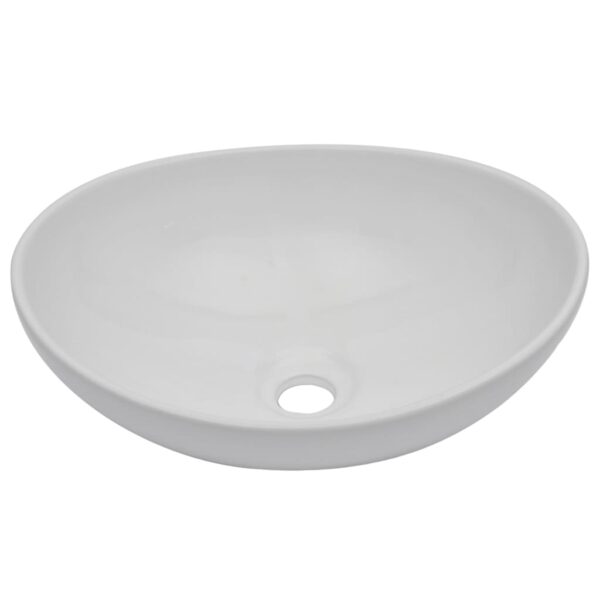 Conjunto de móveis de casa banho 2 peças cerâmica branco - Image 2