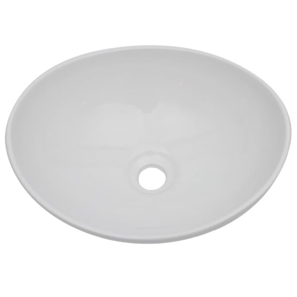 Conjunto de móveis de casa banho 2 peças cerâmica branco - Image 3