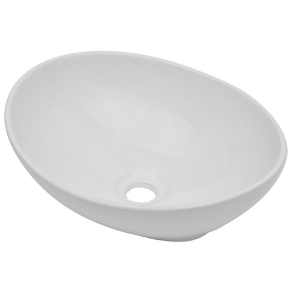 Conjunto de móveis de casa banho 2 peças cerâmica branco - Image 4