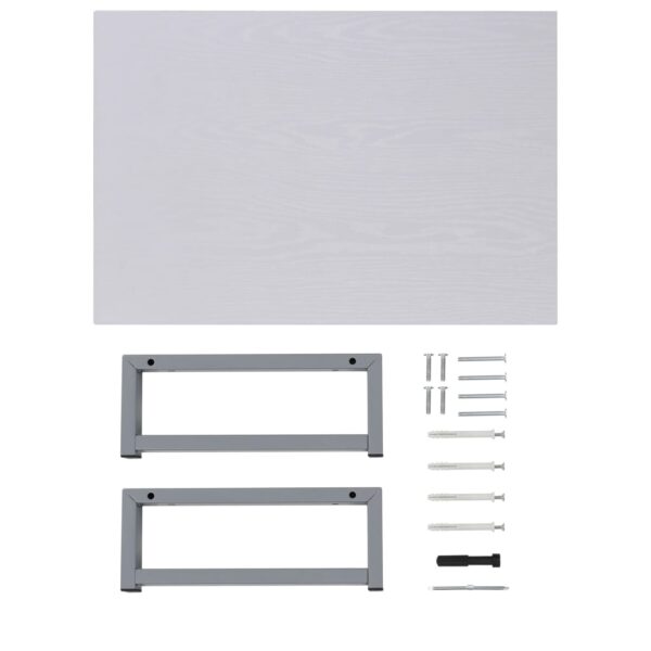 Conjunto de móveis de casa banho 2 peças cerâmica branco - Image 7
