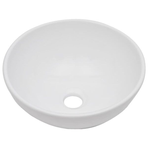 Conjunto de móveis de casa banho 2 peças cerâmica branco - Image 4