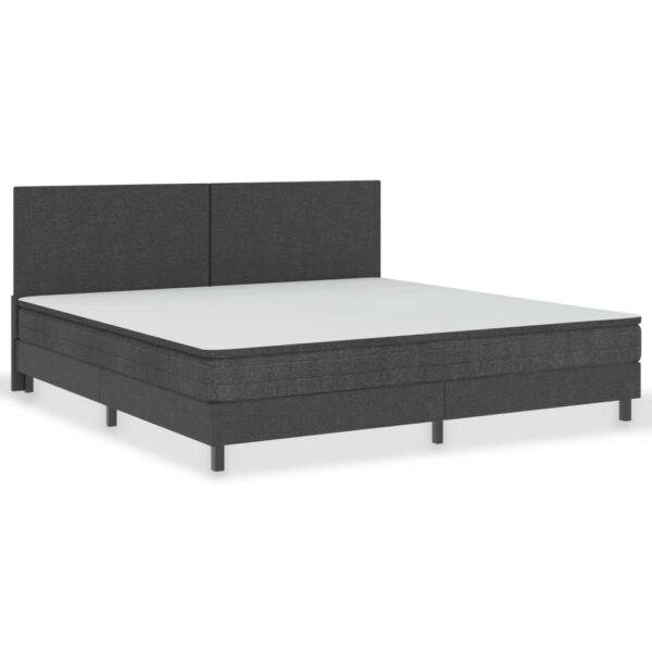 Cabeceira de cama 200x200 cm tecido cinzento-escuro - Image 2
