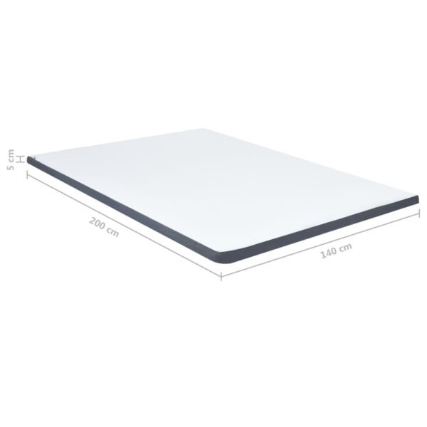 Sobre-colchão para cama boxspring 200x140x5 cm - Image 9