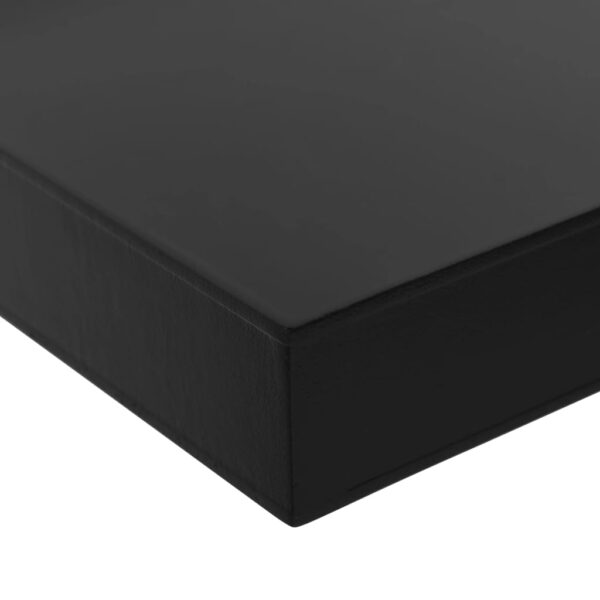 Prateleiras de parede suspensas 2 pcs 80x20x3,8 cm preto - Image 4
