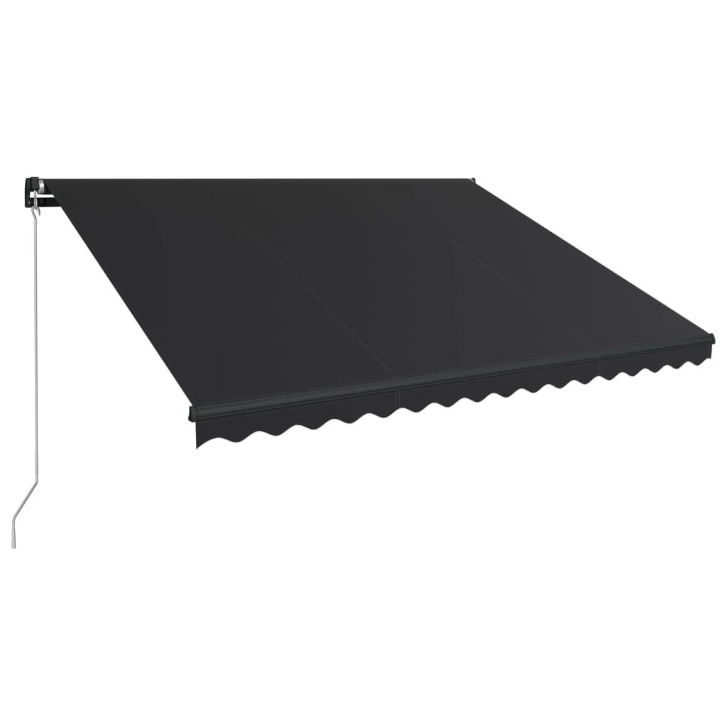 Toldo retrátil manual c/ LED 450x300 cm antracite - Image 3
