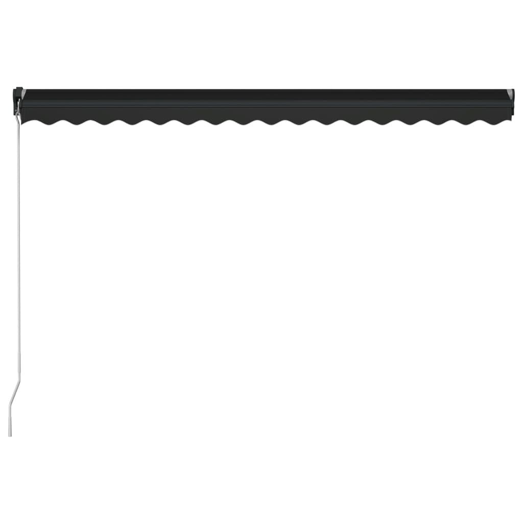 Toldo retrátil manual c/ LED 450x300 cm antracite - Image 5