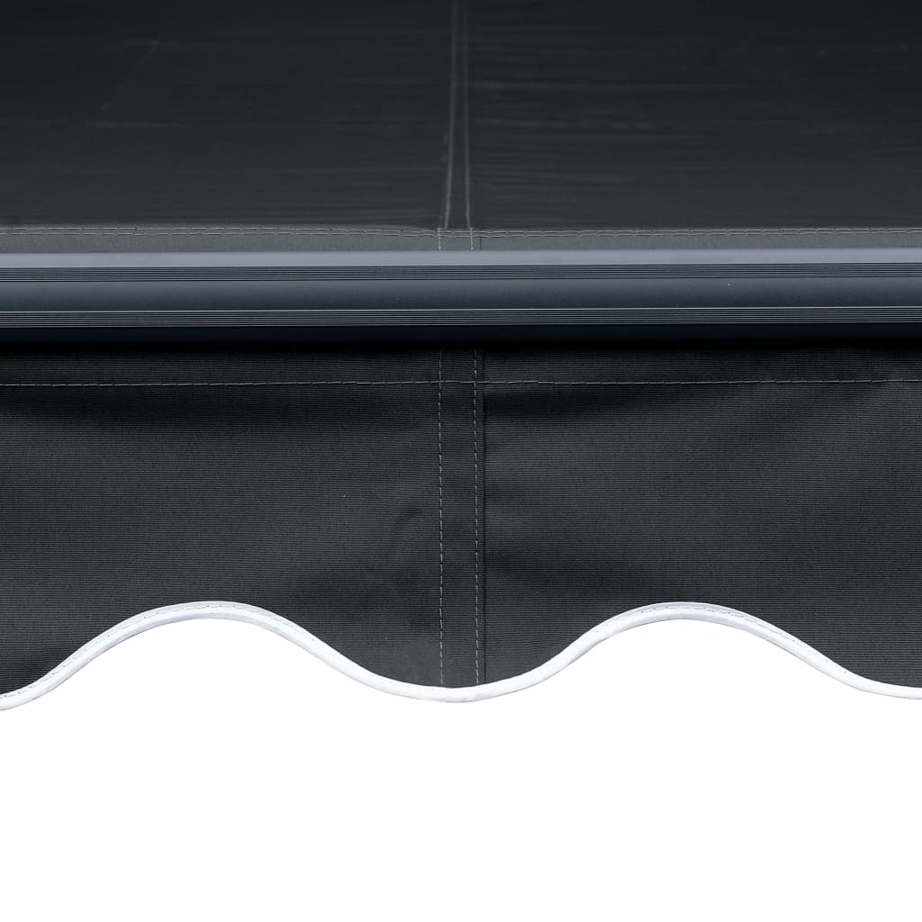 Toldo retrátil manual c/ LED 450x300 cm antracite - Image 7