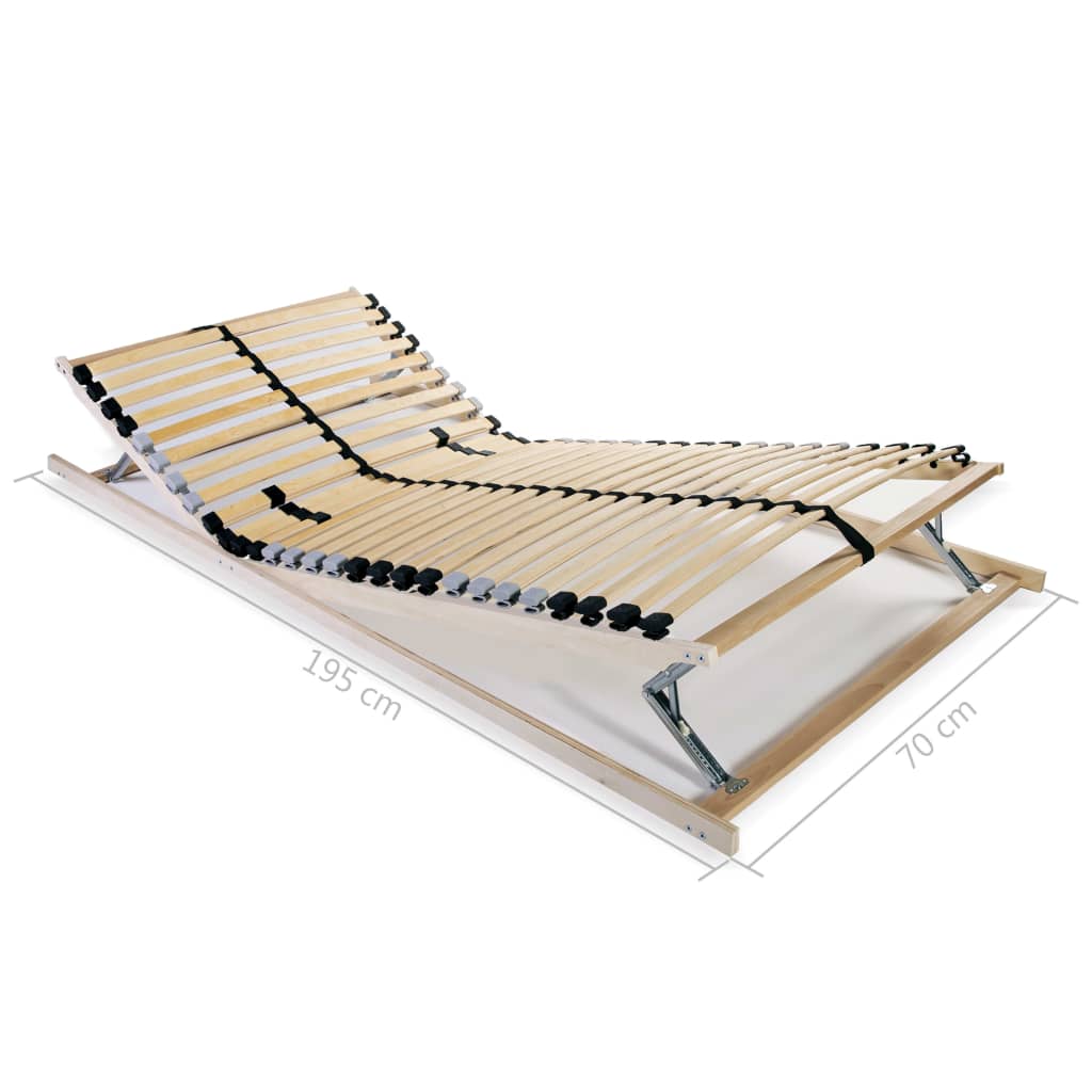 Estrados de ripas 2 pcs com 28 ripas 7 zonas 70x200 cm - Image 8