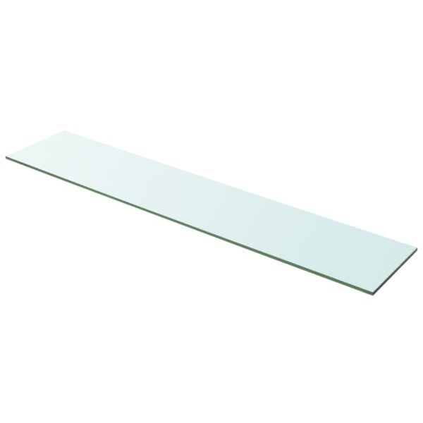 Prateleiras 2 pcs 100x20 cm vidro transparente - Image 2