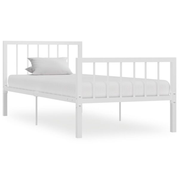 Estrutura de cama 100x200 cm metal branco