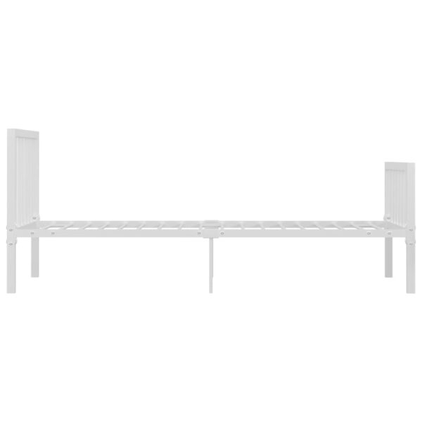 Estrutura de cama 100x200 cm metal branco - Image 4