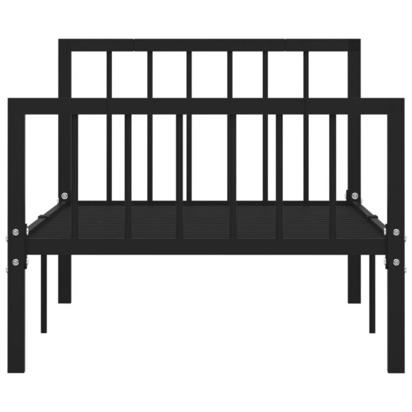 Estrutura de cama 100x200 cm metal preto - Image 3
