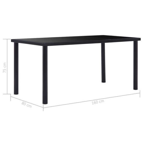 9 pcs conjunto de jantar camurça artificial castanho - Image 10