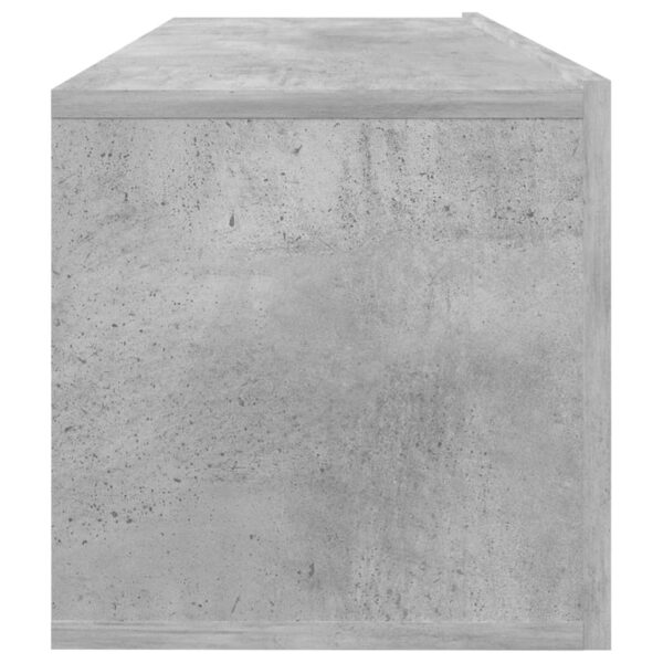 Móvel de TV 100x30x30 cm derivados de madeira cinzento cimento - Image 6