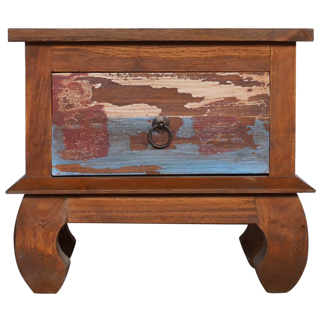 Mesa de cabeceira 45x35x40 cm madeira de teca recuperada - Image 3