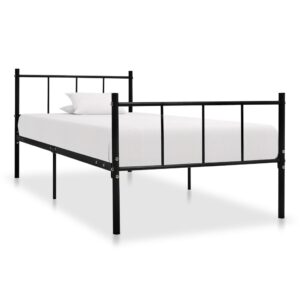 Estrutura de cama 90x200 cm metal preto