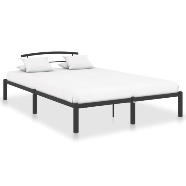 Estrutura de cama 160x200 cm metal preto