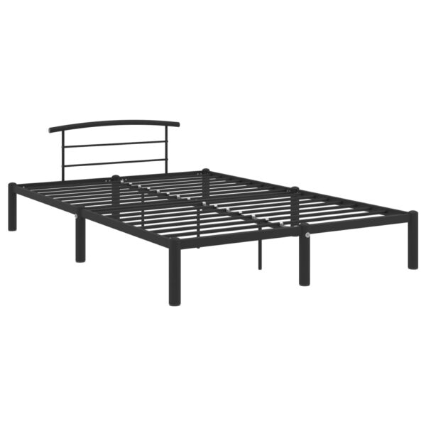 Estrutura de cama 160x200 cm metal preto - Image 2