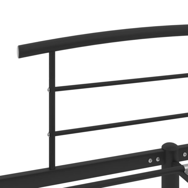 Estrutura de cama 160x200 cm metal preto - Image 5