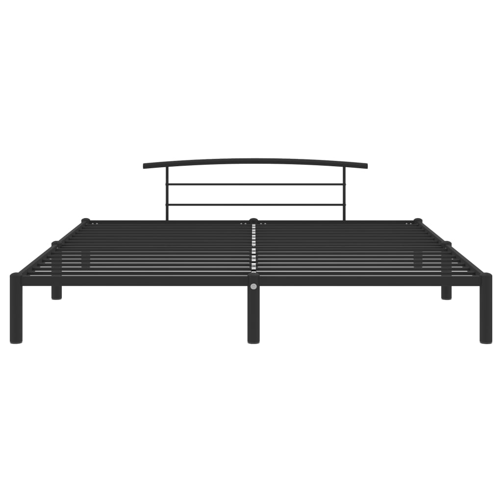 Estrutura de cama 180x200 cm metal preto - Image 3
