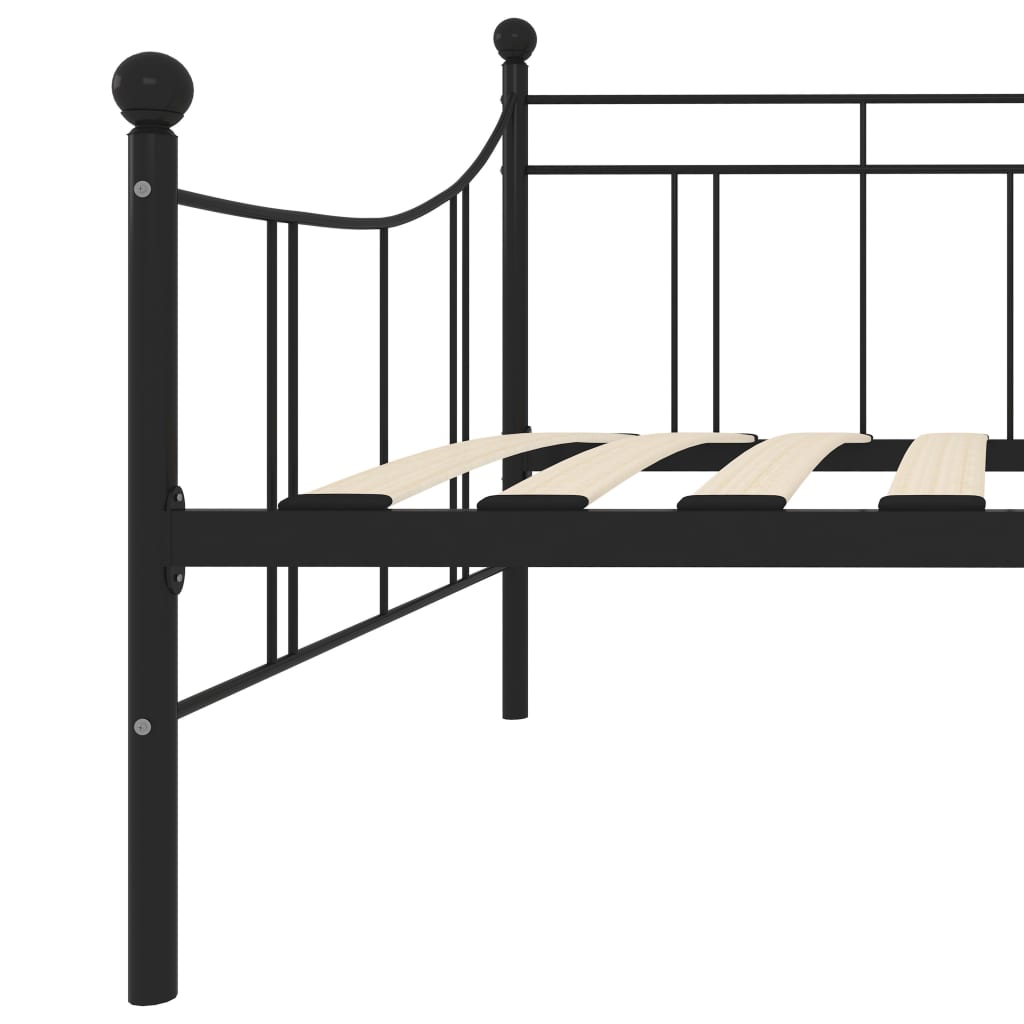Estrutura sofá-cama 90x200 cm metal preto - Image 6