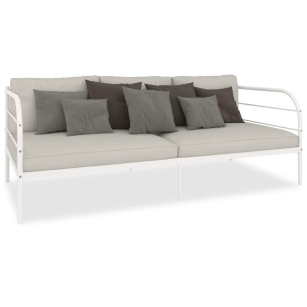 Estrutura sofá-cama 90x200 cm metal branco - Image 2
