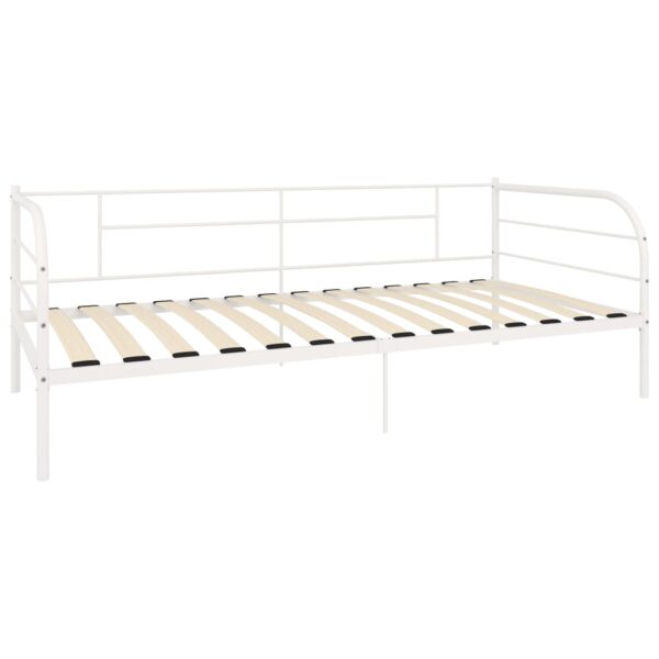 Estrutura sofá-cama 90x200 cm metal branco - Image 3