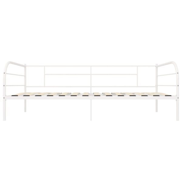 Estrutura sofá-cama 90x200 cm metal branco - Image 4