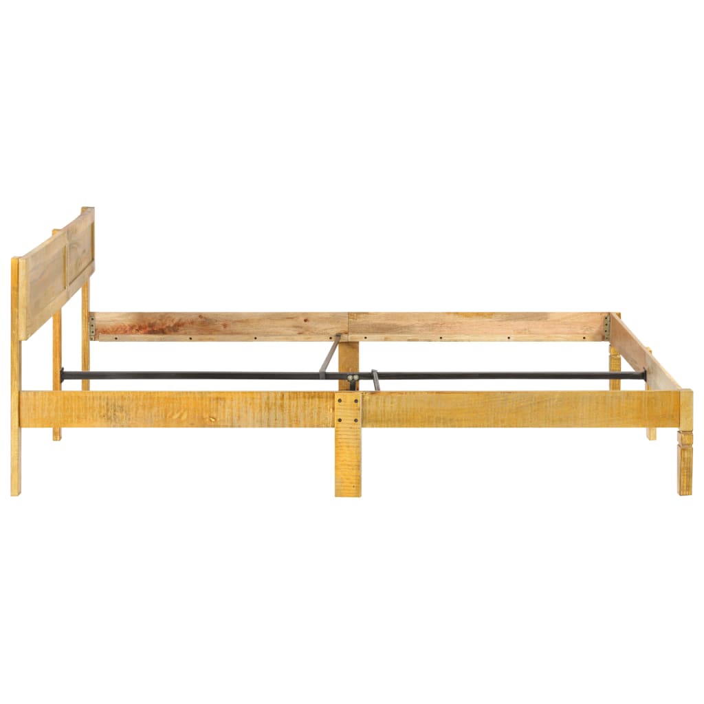 Estrutura de cama em madeira de mangueira maciça 140 cm - Image 4
