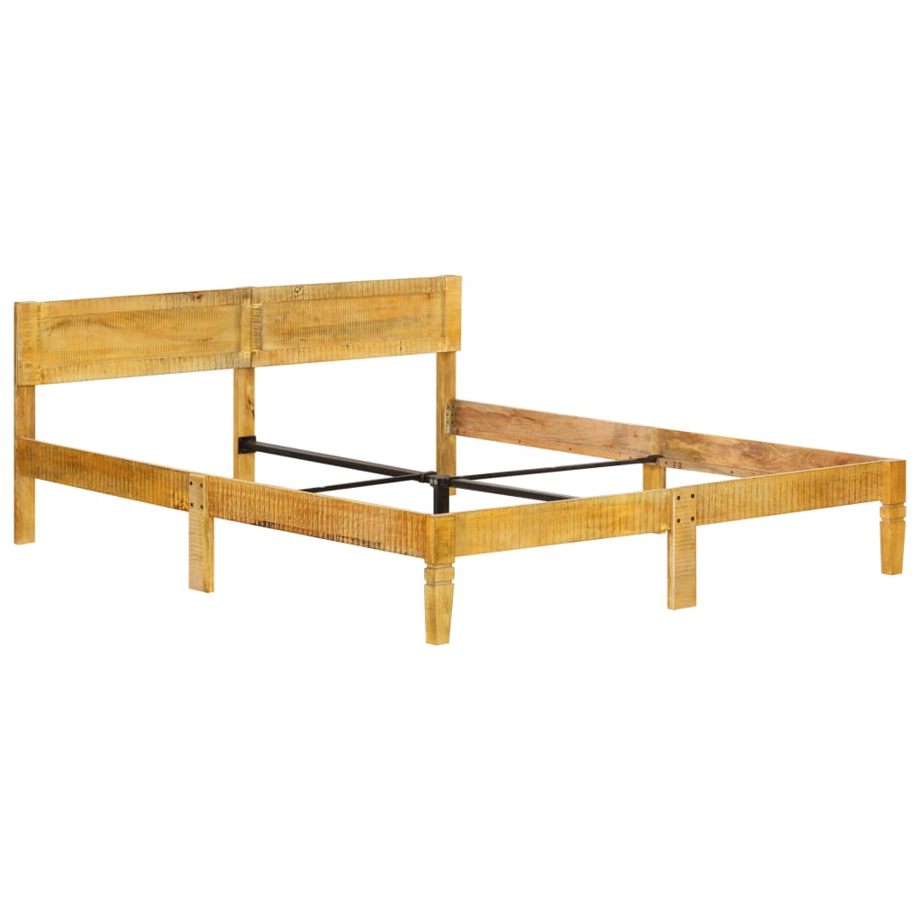 Estrutura de cama em madeira de mangueira maciça 140 cm - Image 7