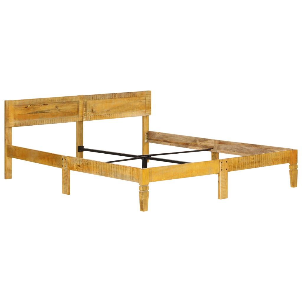 Estrutura de cama em madeira de mangueira maciça 140 cm - Image 8
