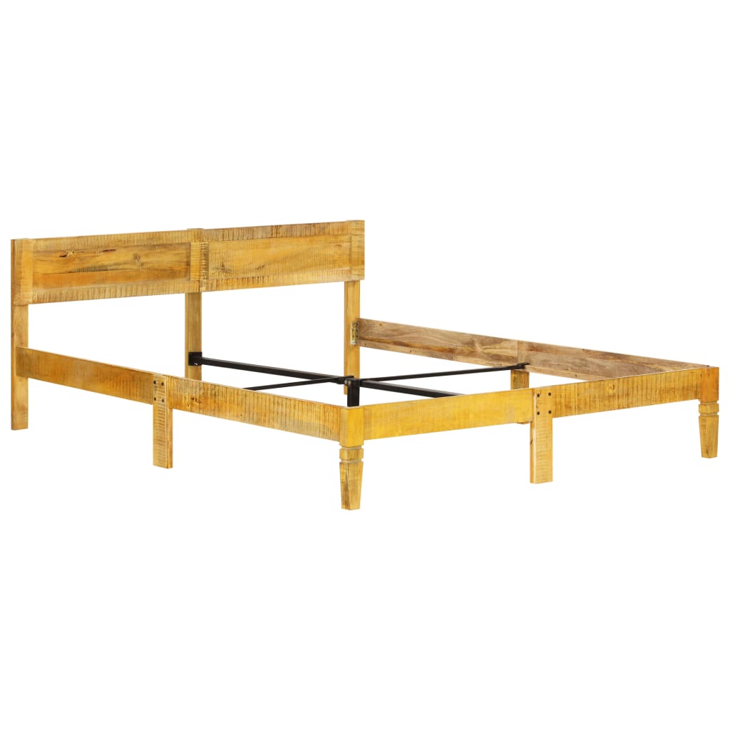 Estrutura de cama em madeira de mangueira maciça 140 cm - Image 10