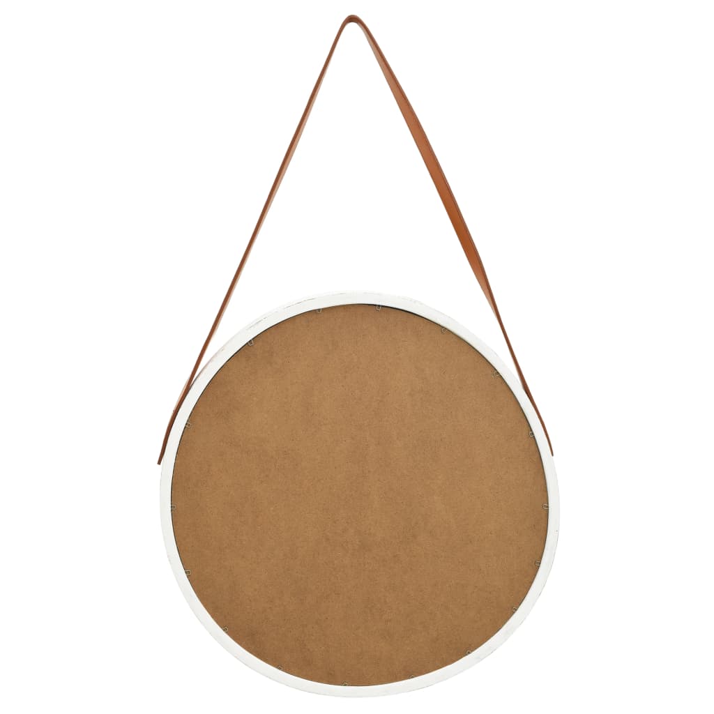 Espelho de parede com alça 50 cm branco - Image 5