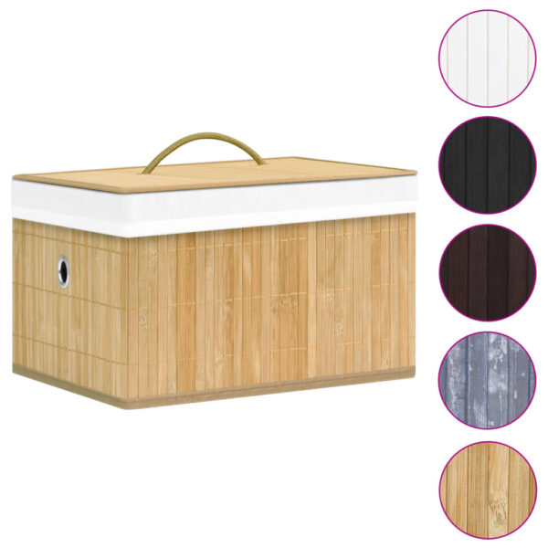 Caixas de arrumação 4 pcs bambu - Image 3