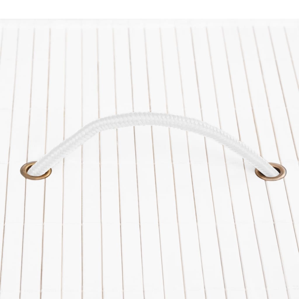 Caixas de arrumação 4 pcs bambu branco - Image 7