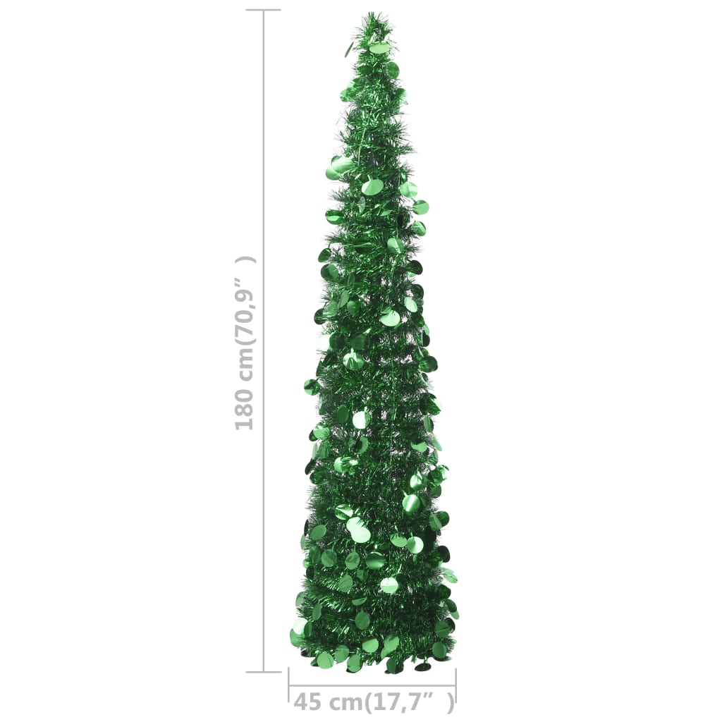 Árvore de Natal pop-up artificial 180 cm PET verde - Image 5