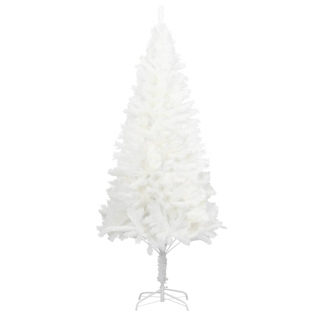 Árvore de Natal artificial agulhas realistas 240 cm branco - Image 2