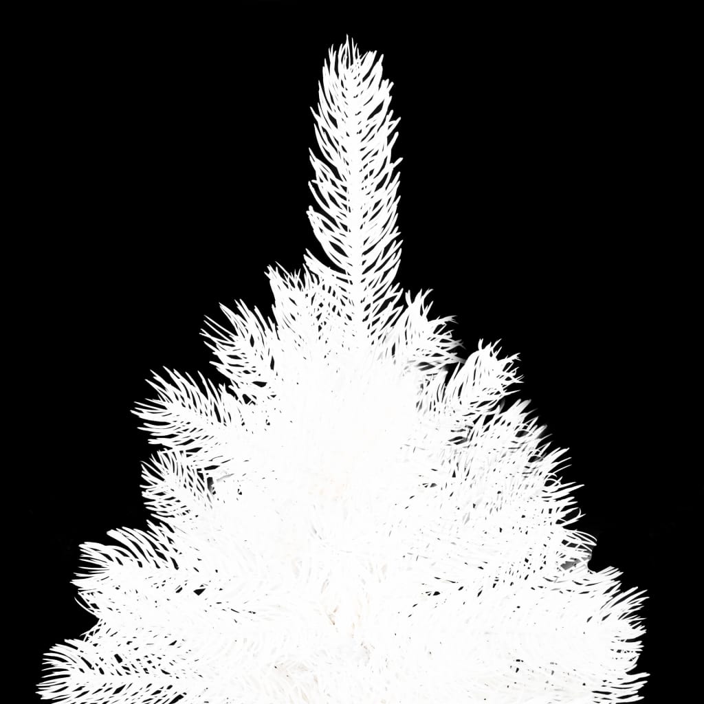 Árvore de Natal artificial agulhas realistas 240 cm branco - Image 3