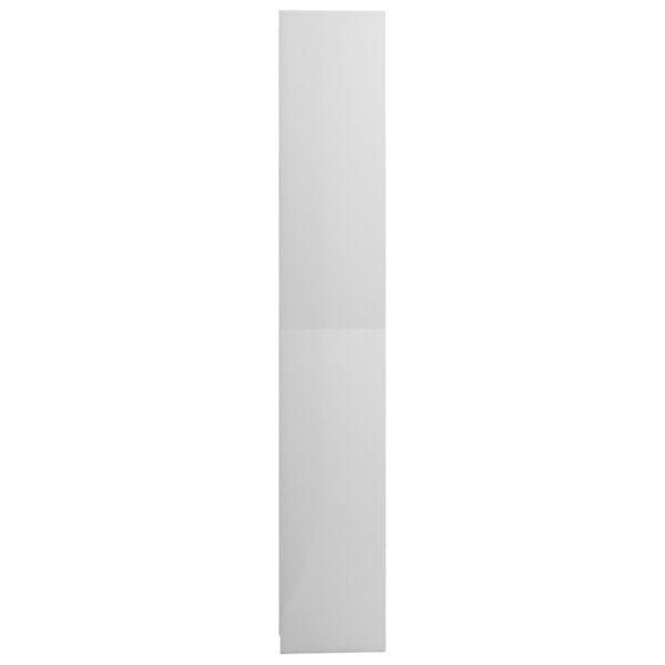 Armário casa de banho derivados de madeira branco brilhante - Image 6