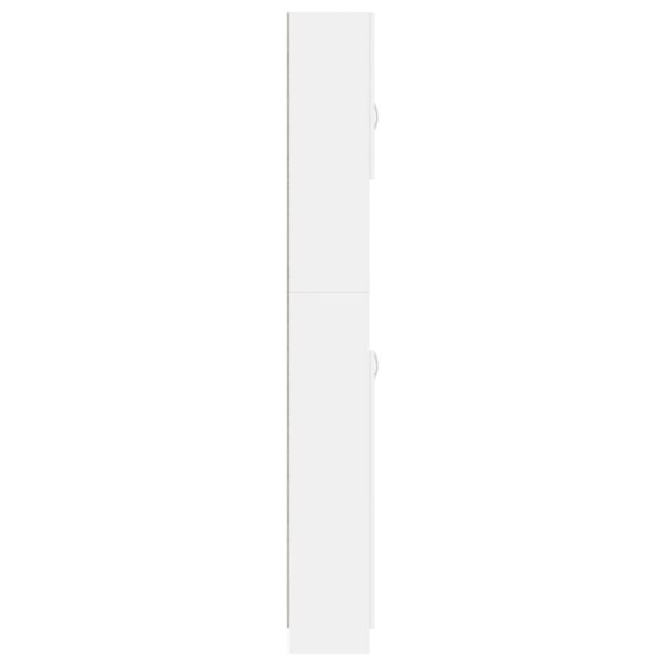 Armário de casa de banho derivados de madeira branco - Image 6