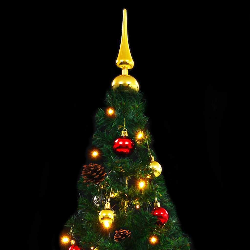 Árvore de Natal artificial pré-iluminada + enfeites 210cm verde - Image 6