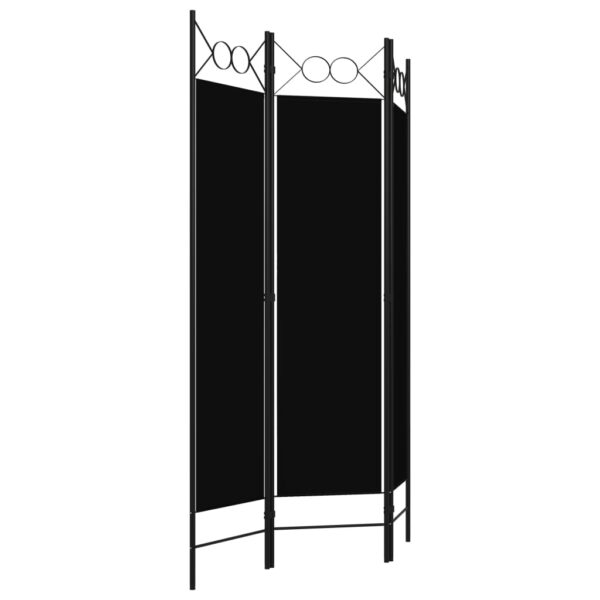 Divisória de quarto com 3 painéis 120x180 cm preto - Image 3
