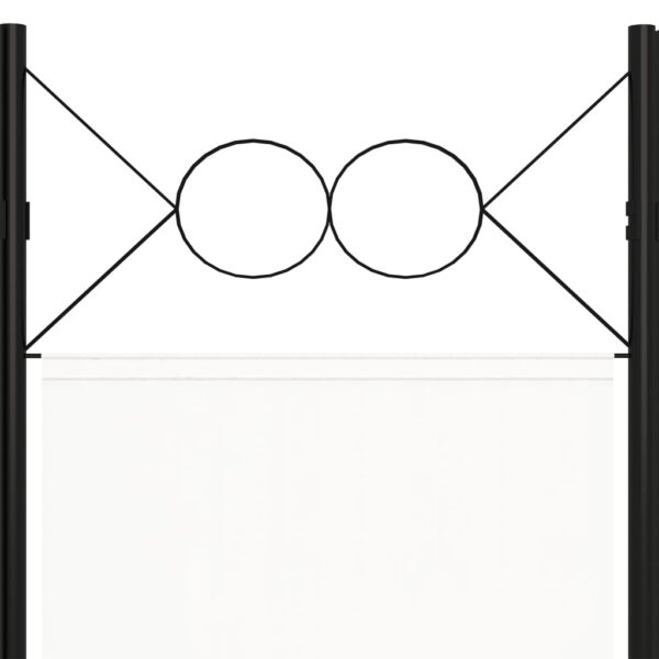 Divisória de quarto com 5 painéis 200x180 cm branco - Image 5