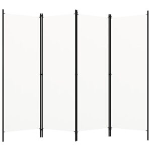 Divisória de quarto com 4 painéis 200x180 cm branco